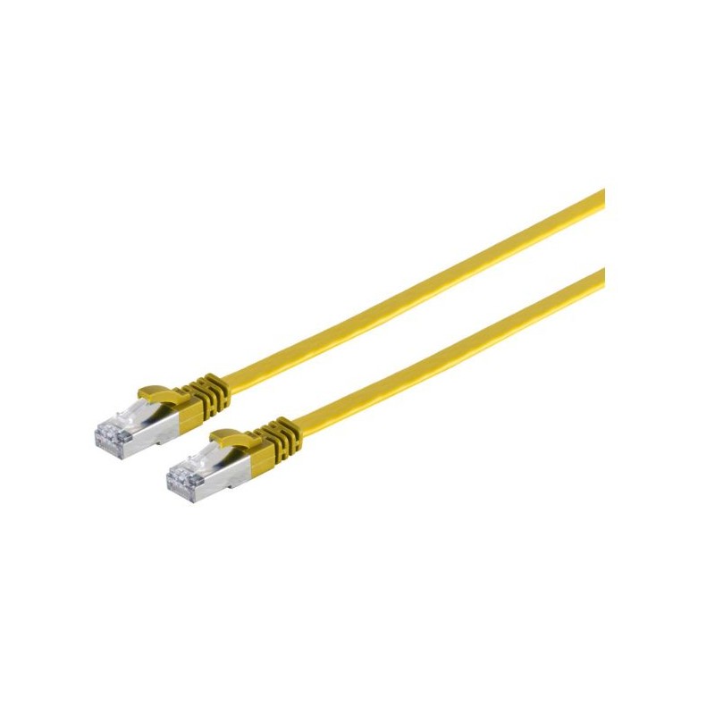 MicroConnect U/UTP CAT6A 3M Yellow Flat MicroConnect U/UTP CAT6A 3M Yellow Flat